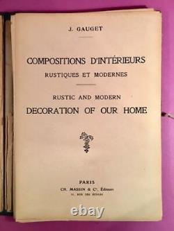 GAUGET Compositions d'intérieurs rustiques et modernes 1929 Très bon état