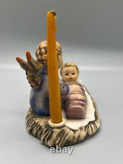 Hummel Berceuse Figurine TM3 Ange Et Bébé Avec Bougie #24 / I Très Bon État