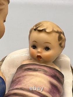 Hummel Berceuse Figurine TM3 Ange Et Bébé Avec Bougie #24 / I Très Bon État
