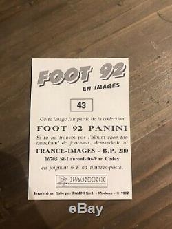 Images Panini Foot 92 ZIDANE Rare Tres Bon Etat PSA 9,5 pour Ne Pas Dire PSA 10
