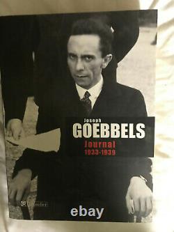 JOSEPH GOEBBELS JOURNAL 1933-1939 ED. TALLANDIER Très bon état