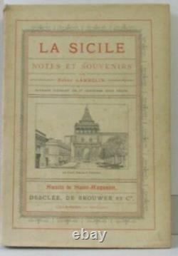 La Sicile notes et souvenirs Lambelin Très bon état