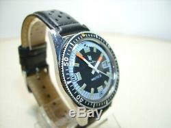 Lip Nautic 3 Montre Vintage Plongee 1970's Tres Bon Etat Old Diver Watch Acier