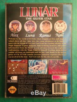 Lunar The Silver Star Sega Cd (Mega Cd US) très bon état complet