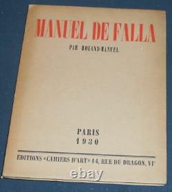 Manuel de Falla Roland-Manuel Très bon état