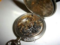 Montre Chronographe mécanique de poche à gousset 1900/1920 très bon état