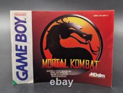 Mortal Kombat Nintendo Gameboy Complet PAL CIB Très Bon Etat