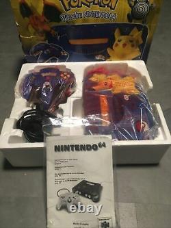 N64 Nintendo 64 pikachu en boite En tres Bon État peu servie Complètes