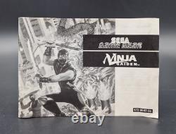 Ninja Gaiden SEGA Game Gear PAL Complet in Box Très Bon Etat