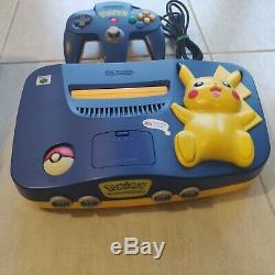 Nintendo 64 Pokemon Pikachu Edition Bleu, Complète, Très Bon état