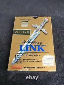 Nintendo NES Zelda II The Adventure Of Link Bandaï FAH Très Bon état Complet