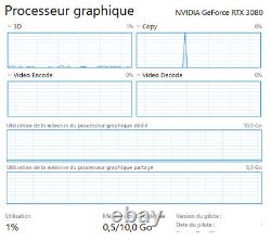 PC GAMER RTX 3080 ryzen 7 TUF 450 plus gaming ssd nvme 250 GB très bon état