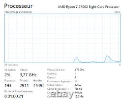 PC GAMER RTX 3080 ryzen 7 TUF 450 plus gaming ssd nvme 250 GB très bon état