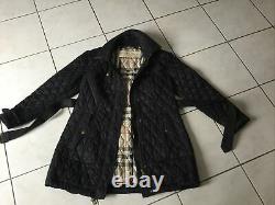 Parka doudoune longue manteau BURBERRY BRIT taille XL noir tres bon état 895