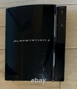Playstation 3 Ps3 Fat 60 Gb Boîte Pal Rétro Compatible Ps1 en Très Bon État