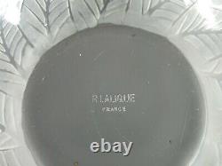 R. Lalique Coupe Art-déco verre signée. Très bon état