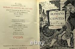 Romans et contes de Voltaire tome un à quatre Voltaire Très bon état