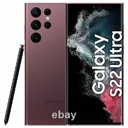 SAMSUNG Galaxy S22 Ultra 5G 256 Go Bordeaux Reconditionné Très bon etat