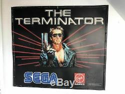 SEGA Mega CD PLV Display Store The Terminator PAL Très Bon état
