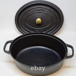 STAUB France Cocotte 33 cm ovale 6,7 litres fonte noire Occasion Très Bon État