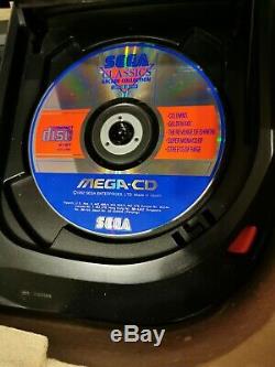 Sega Mega CD II region free en boîte avec manuel & 2 jeux Très bon état