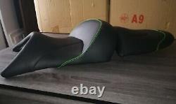 Selle confort noire liseret vert Kawazaki ZX 6-R très bon état