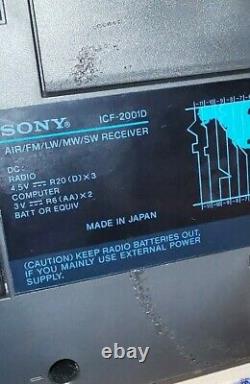 Sony ICF-2001D TRES BON ÉTAT! SEUL AUCUN ACCESSOIRES COMME SUR PHOTOS