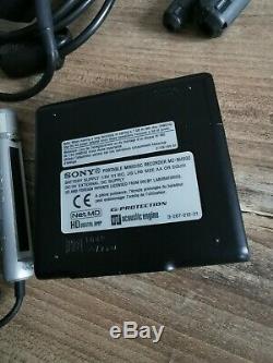 Sony MZ-NH900 HI-MD MiniDisc Walkman Portable Enregistreur Noir-Très bon état