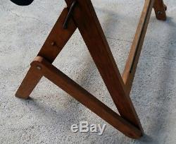 Table à dessin H Morin 1935 chassis et table en bois 120 par 80 cm très bon etat