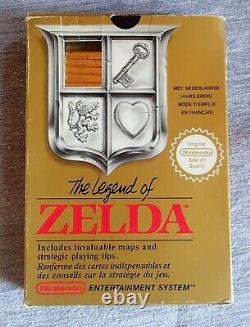 The Legend Of Zelda Nintendo Nes 1985 Cartouche + Boite Très Bon État