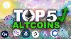 Top 5 Altcoins Aout 2021