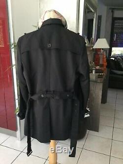 Trench manteau BURBERRY taille XL soit 42 noir très bon état 1795