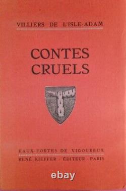 VILLIERS DE L'ISLE-ADAM, Auguste Contes cruels 1925 Très bon état