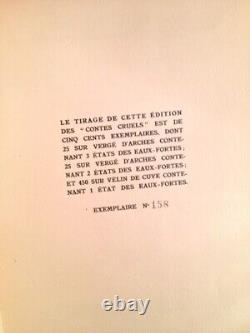 VILLIERS DE L'ISLE-ADAM, Auguste Contes cruels 1925 Très bon état