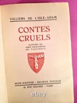 VILLIERS DE L'ISLE-ADAM, Auguste Contes cruels 1925 Très bon état